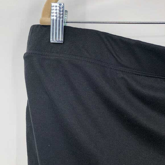 Isabel Black Under The Bump Straight Leg Polyester Blend Maternity Legging Pants - Picture 7 of 8